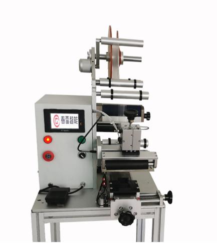 Practical applicationem casibus de semi-automatic flat roll Labeling Machina